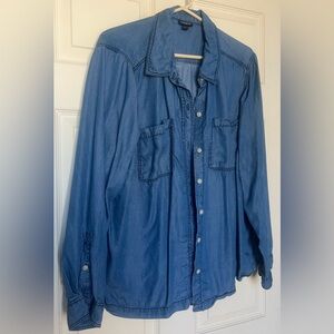 Torrid faux denim shirt